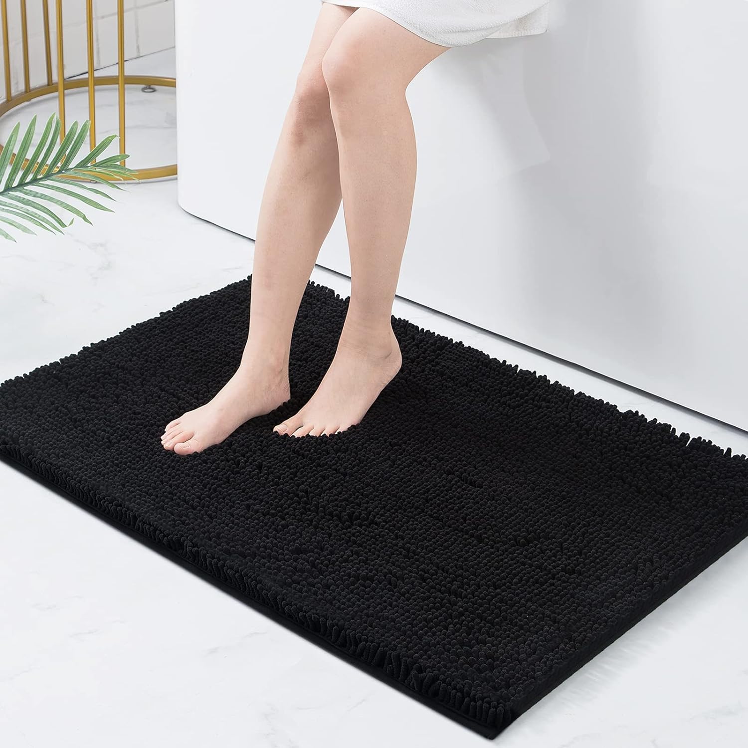 Non-Slip Machine Washable Absorbent Bath Rug