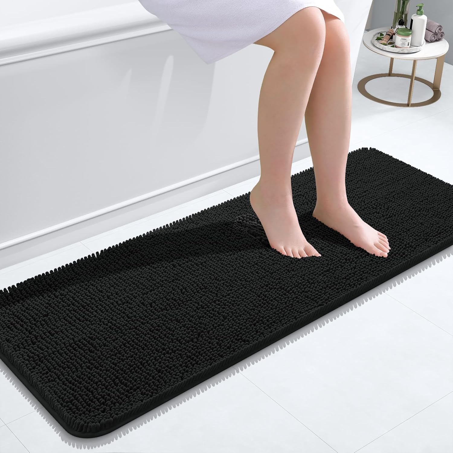 Non-Slip Machine Washable Absorbent Bath Rug