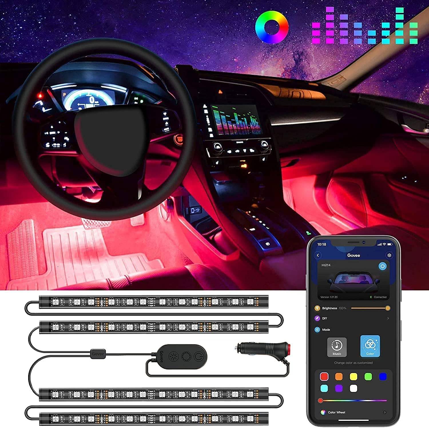 Smart Interior Car LED Lights