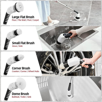 Electric Cordless Spin Scrubber